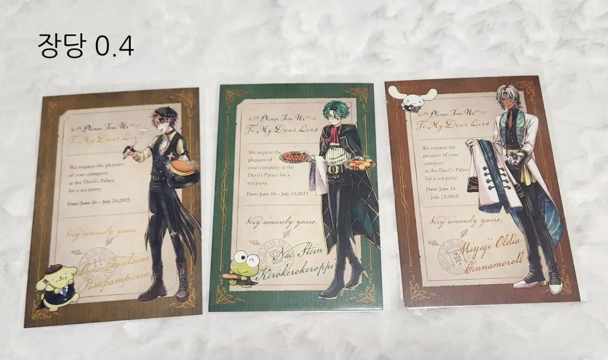 Akuneko Demon Butler and Black Cat Rononak Miyaji Sanrio Postcard