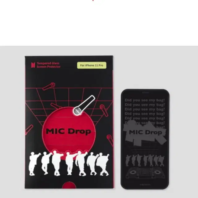 BTS MIC DROP 아이폰 프로 11 보호필름