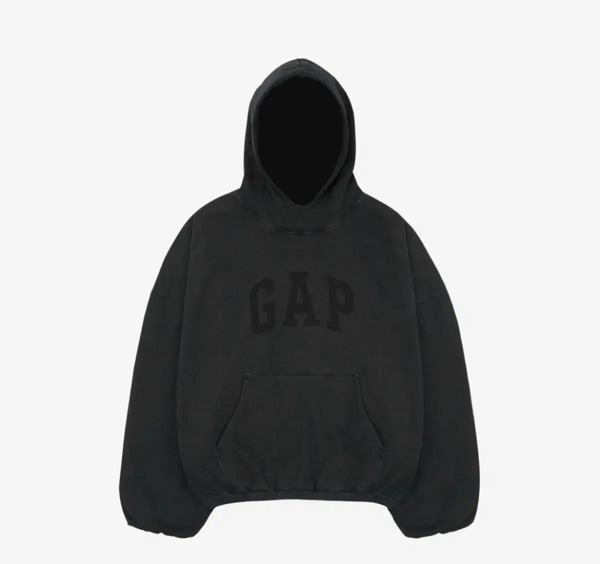 [XS] E.JI Gap Balenciaga Dove Hoodie Washed Black