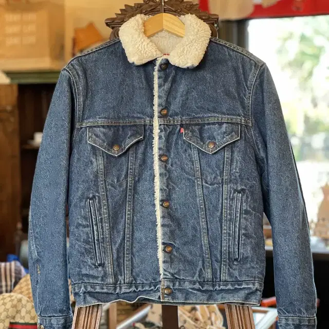 [USA MADE] 80s Levis 리바이스 쉐르파 데님 자켓