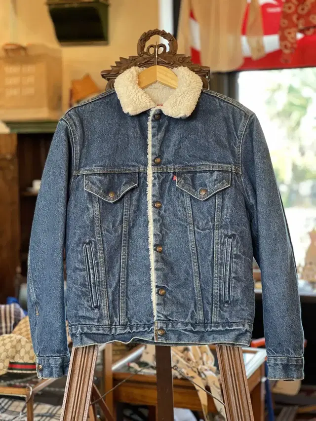 [USA MADE] 80s Levis 리바이스 쉐르파 데님 자켓