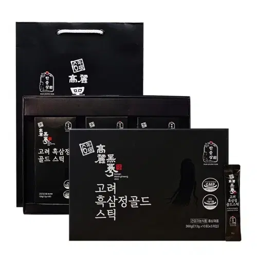 한중삼 고려 흑삼정 골드스틱 12g x 30포x2BOX