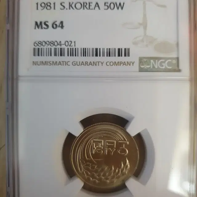 1981년50주 동전 미사용 NGC 64등급 주화