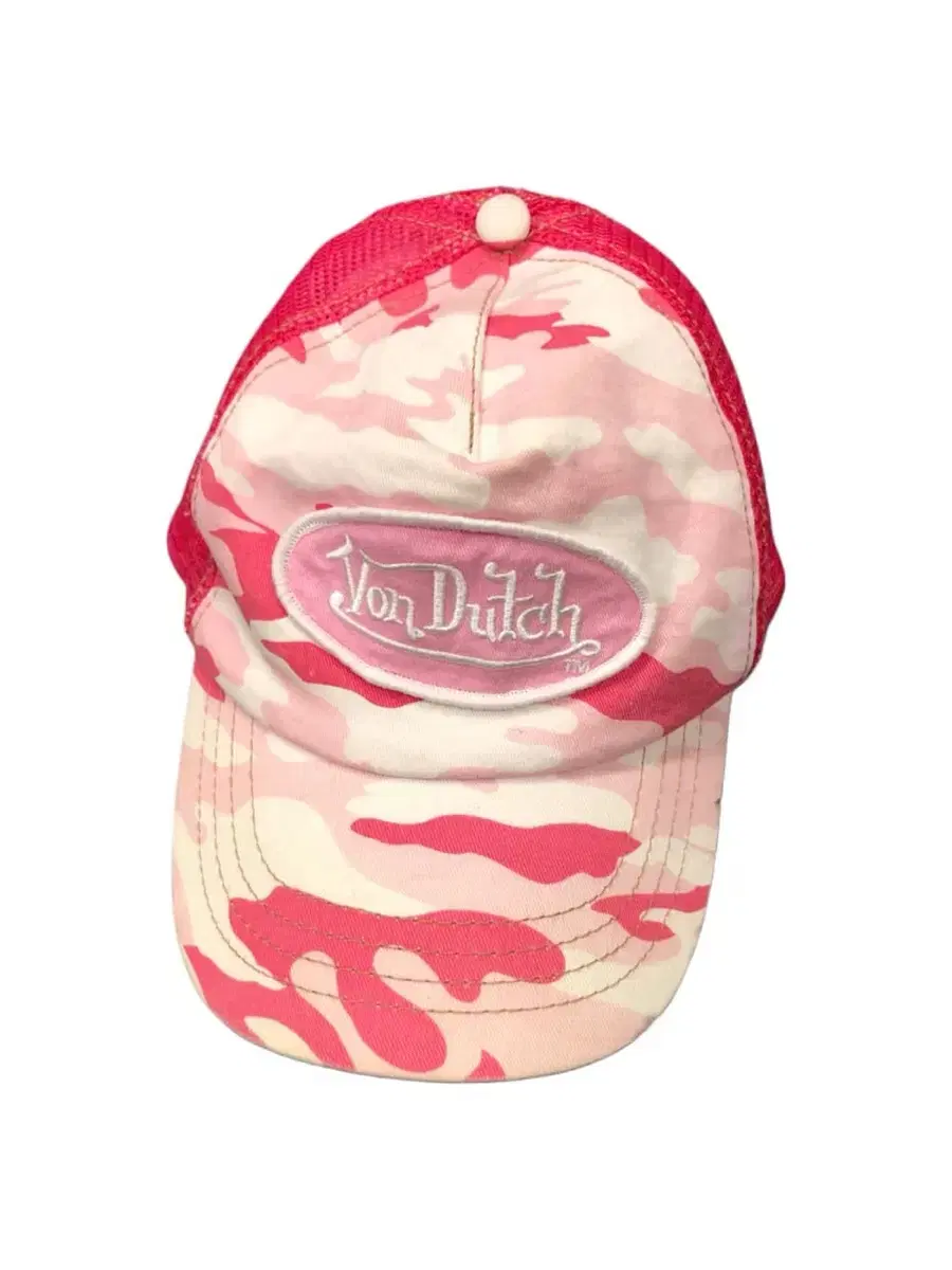 Vondutch 본더치 핑크 카모 메쉬캡