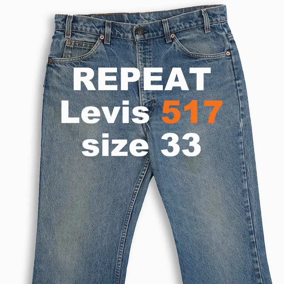 Levi's 517 Orangetap Jin 80s USA 33 inch OR5173519