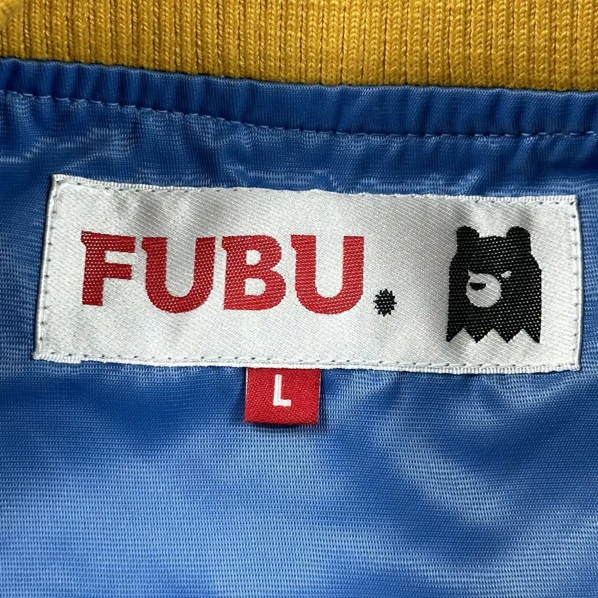 (L) FUBU 후부 빈티지 스펠아웃 바시티 자켓