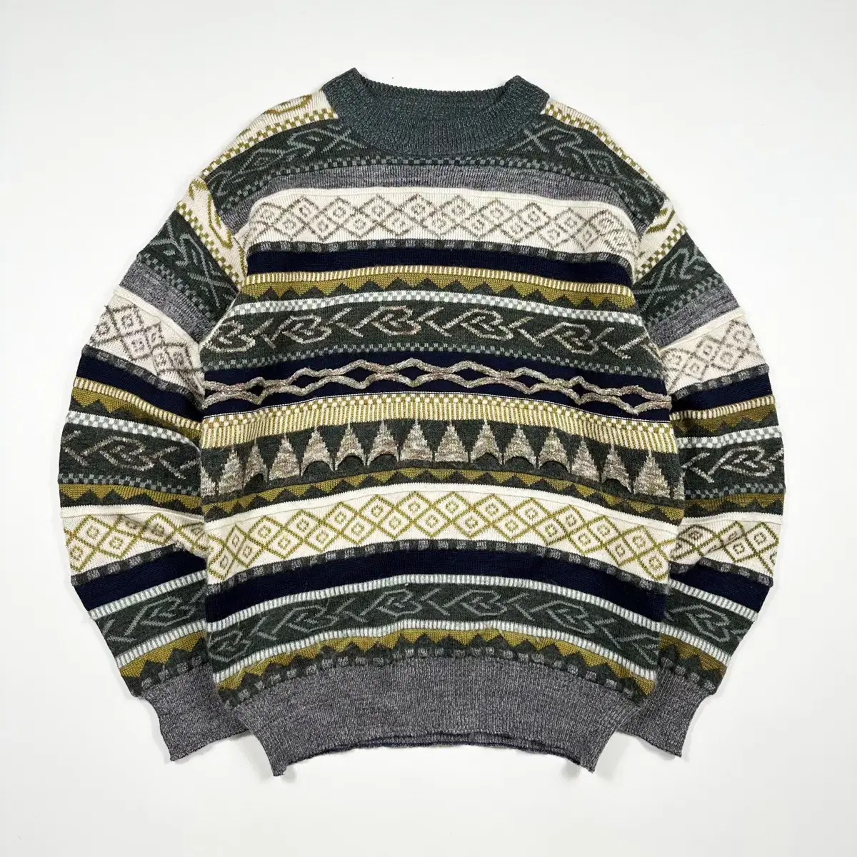 (L) VTG Vintage Boxy Cable Knit