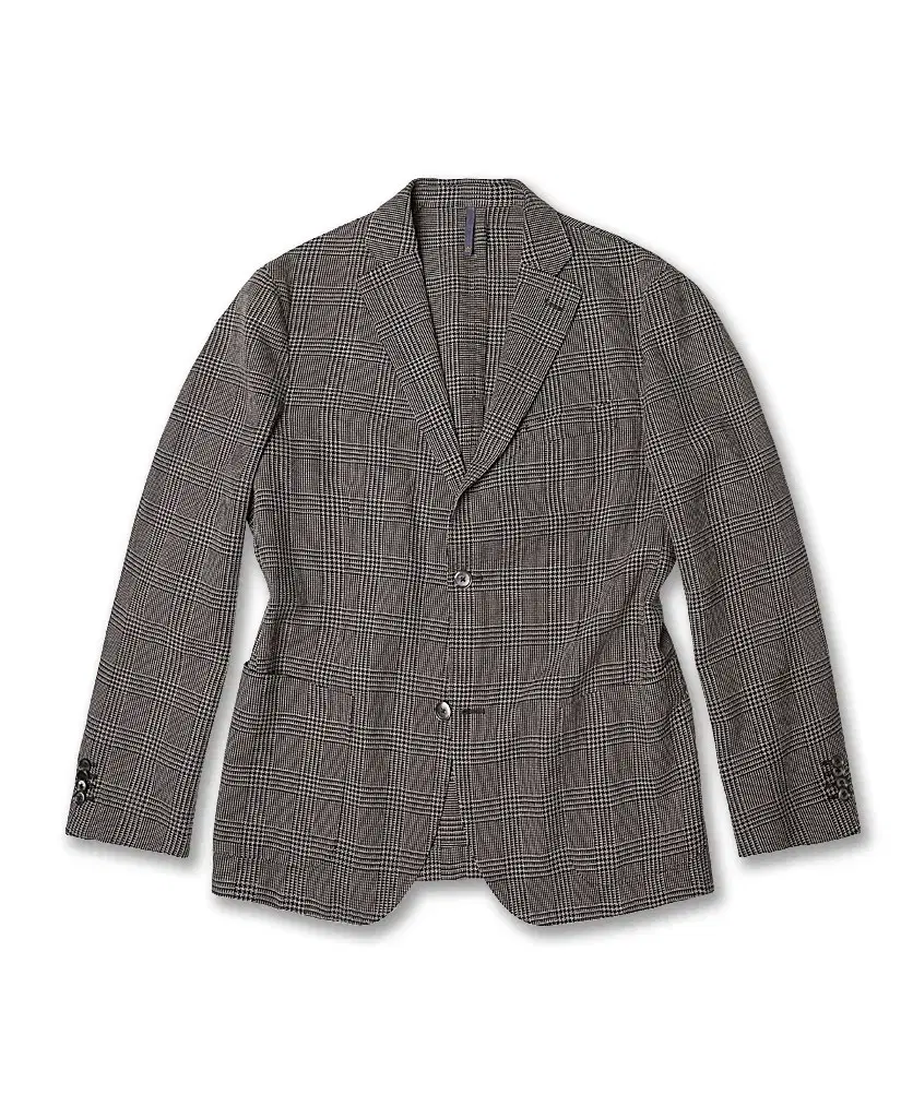 Montedoro Brown Glen Check Textured Sports Jacket