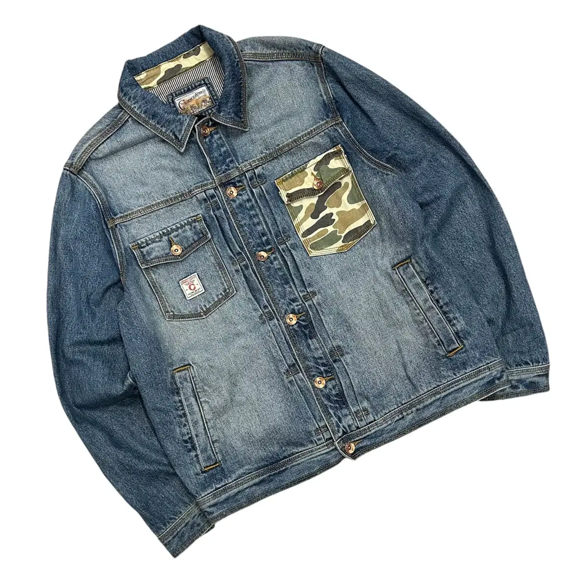 [XL] Crooks & Castle Vintage Embroidered Denim Jacket Jeans