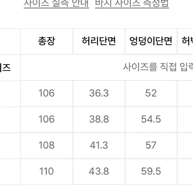 빅유니온 데님팬츠