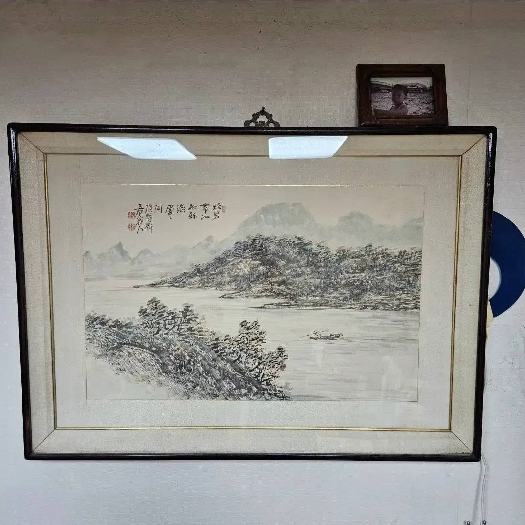 대형 수묵화 그림 액자포함