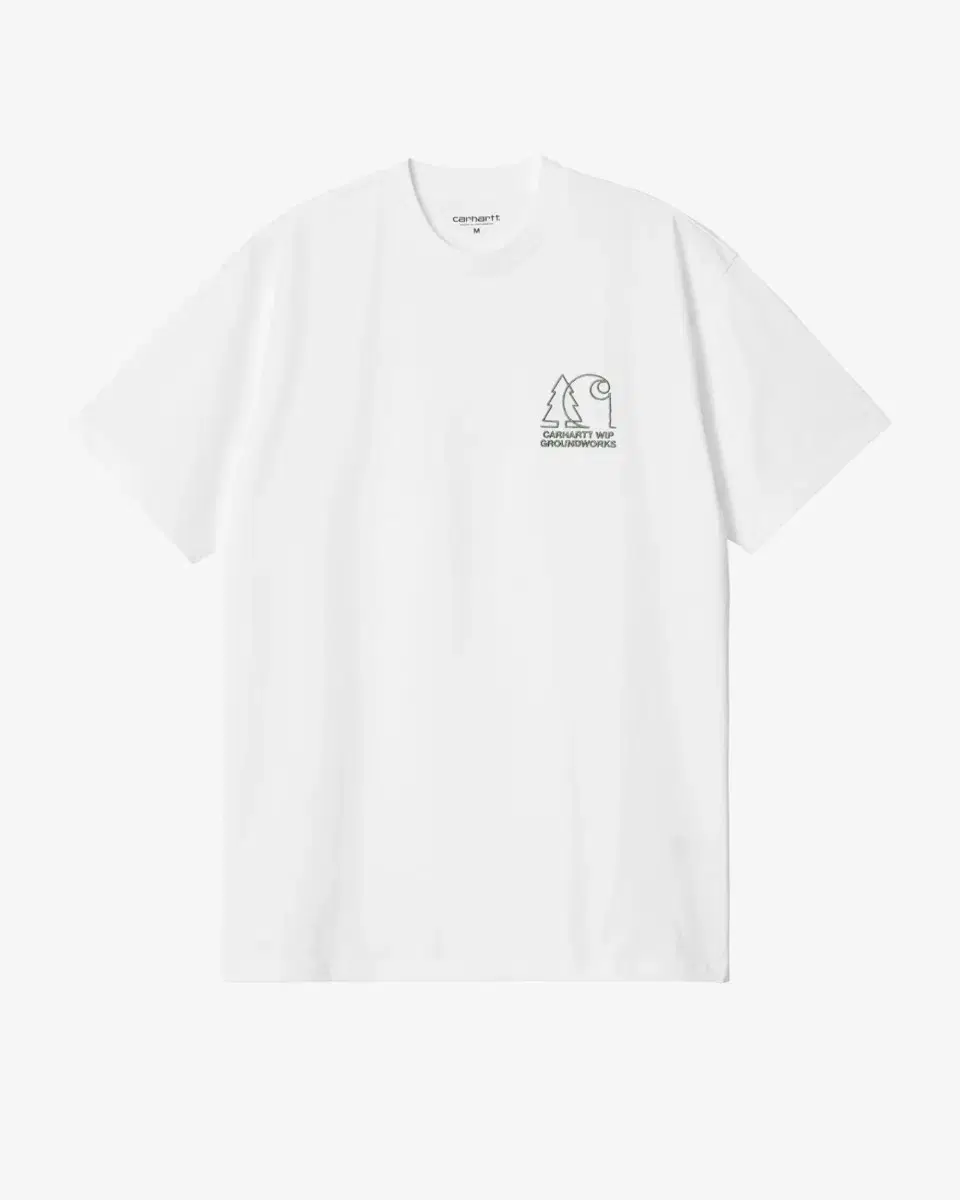 [XL] Calhart WIP Groundworks Short Sleeve T-Shirt White