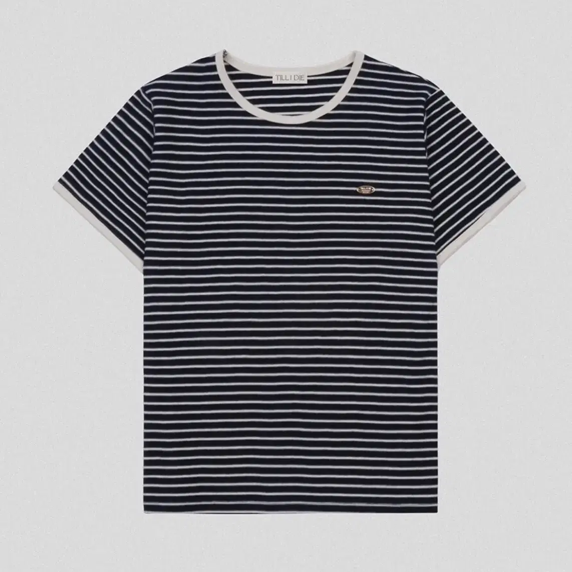 틸아이다이 cotton stripe t shirt