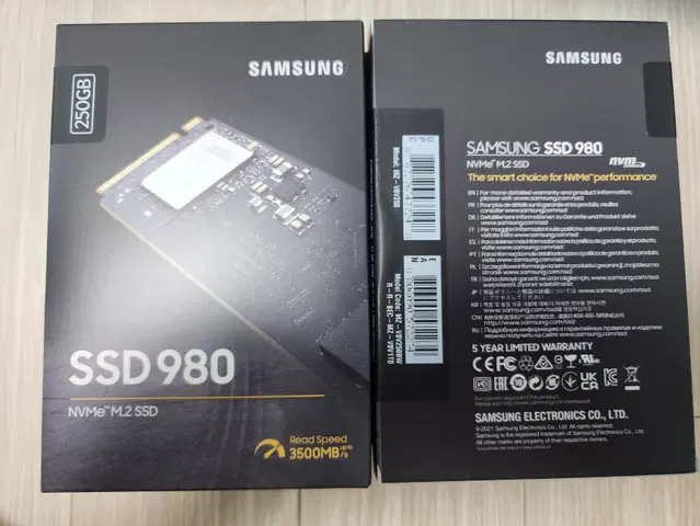 삼성 980 SSD 250GB /원도우10, 문서/미개봉,국내품