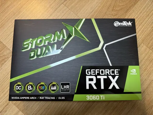 이엠텍 그래픽카드 RTX3060Ti 판매합니다