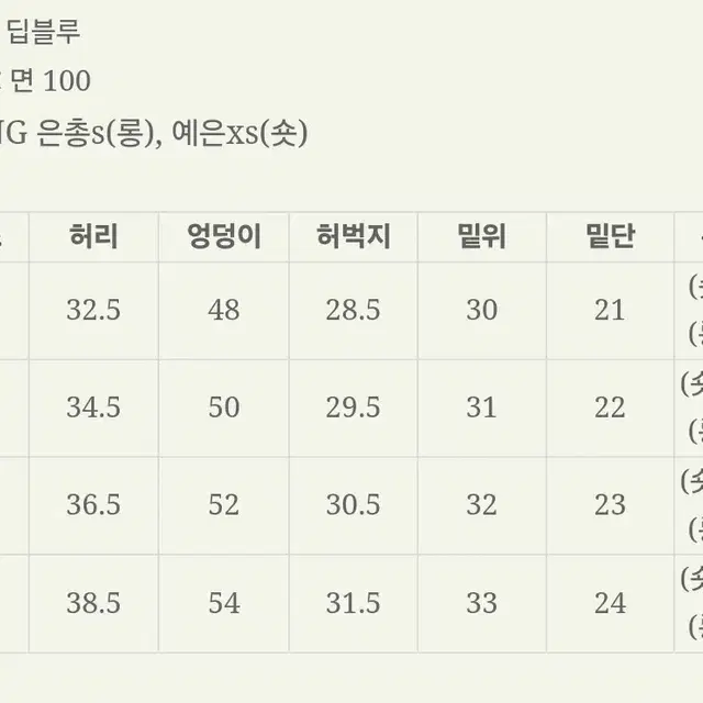 모던로브 자체제작 콜린 진청 와이드 데님 #XS