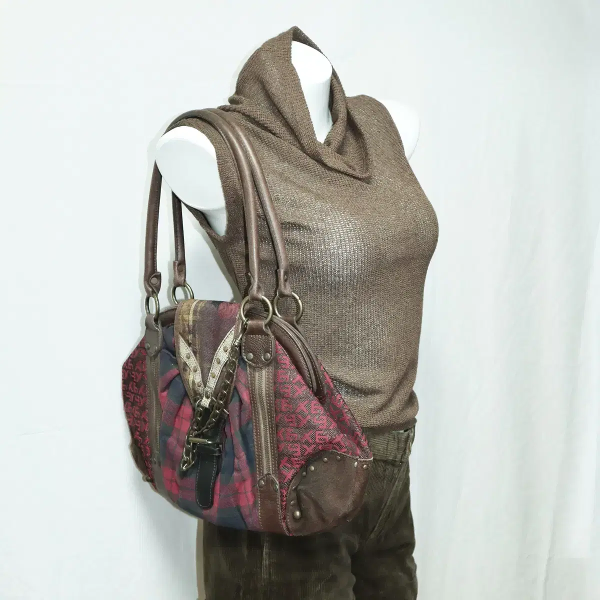 Vintage funky patchwork bag