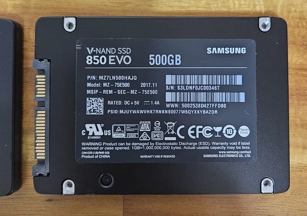 삼성 SSD EVO 850 500G 팝니다