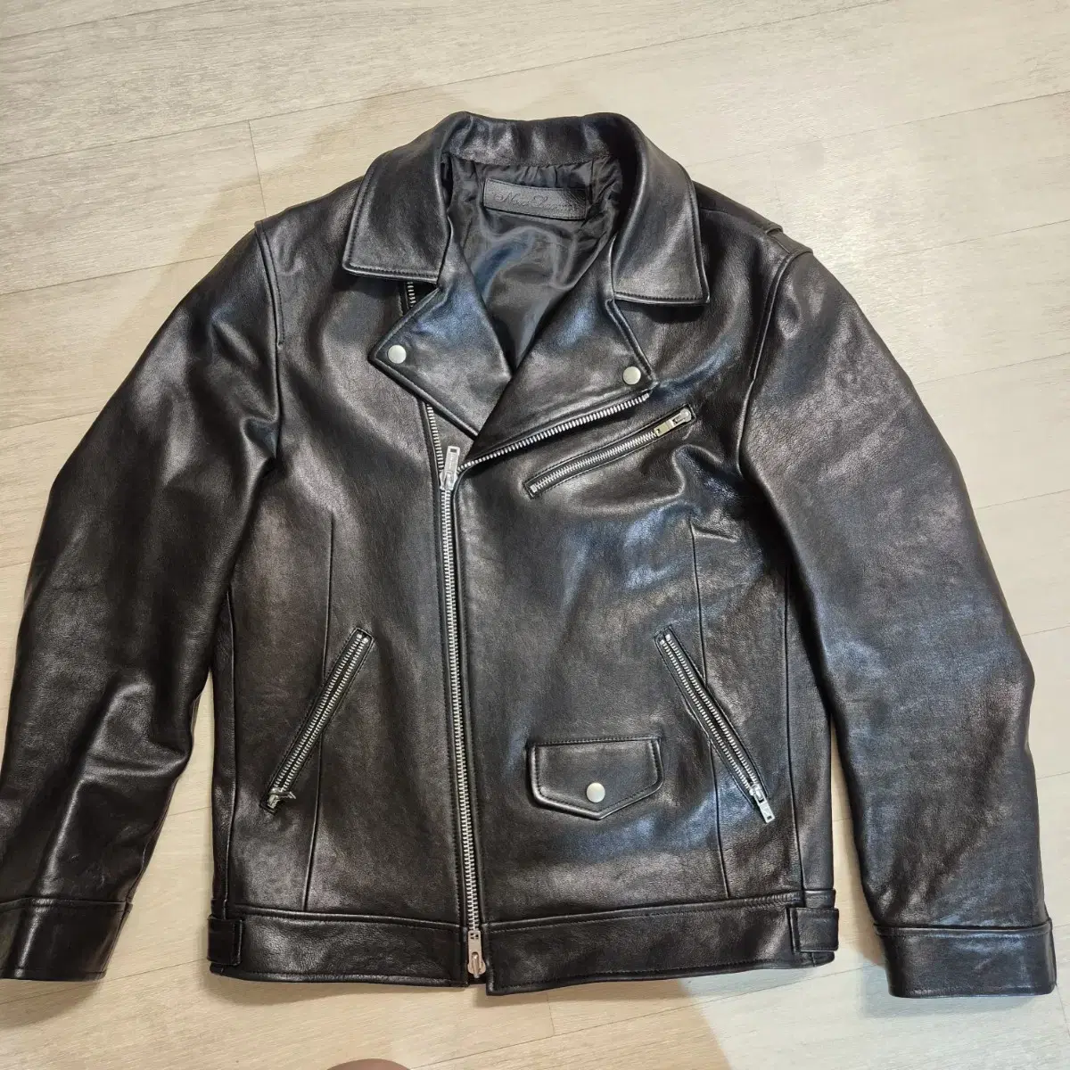 [Price drop]Noir L'Hermès 48 leather jacket sells