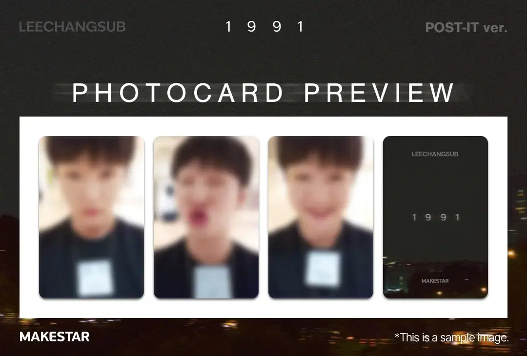 Makestar 1st offline pansa unreleased photocard Set of 5