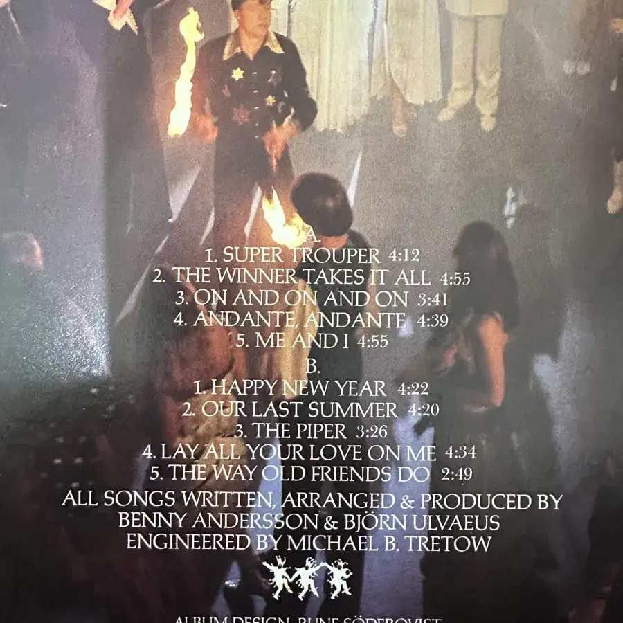 아바(ABBA) Super Trouper 레코드(LP) 팝니다.