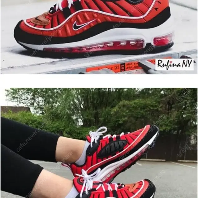 NIKE AIR 맥스98 하바네로레드 한정판 정품(새상품)사이즈 280