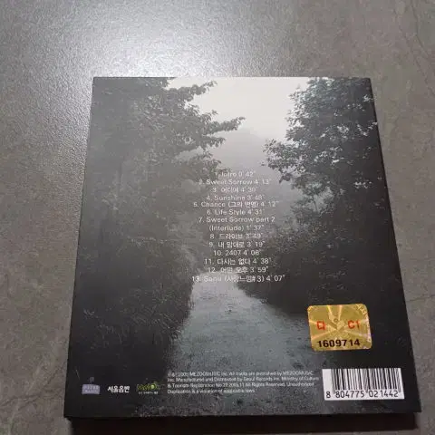 스윗 소로우 1집 cd 판매합니다