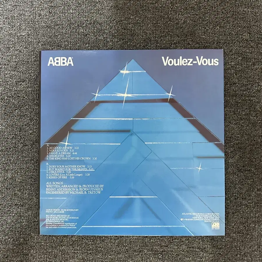 아바(ABBA) Voulez-Vous 레코드 팝니다.