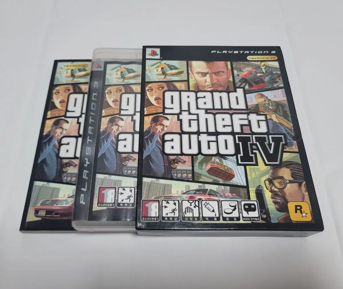 ps3 GTA 4 초회판(정발)/특전 한글공략&대사집+지도+아웃케이스