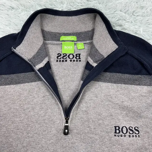 휴고보스 HUGO BOSS 반집업 니트