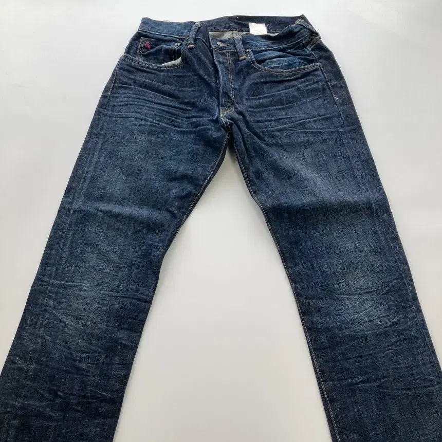 Polo Ralph Lauren Medium Blue Washed Dated Denim Jeans VIA3365