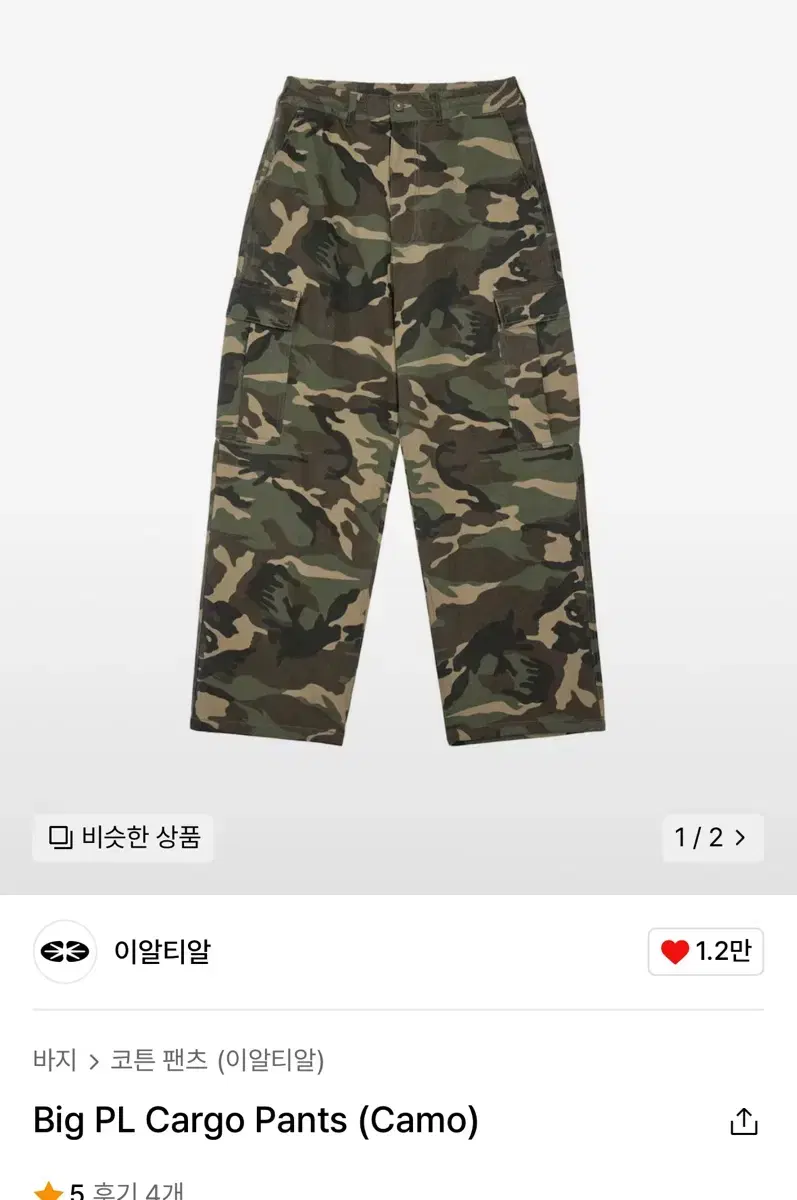 ERTR cargo pants Cargo pants (camo)