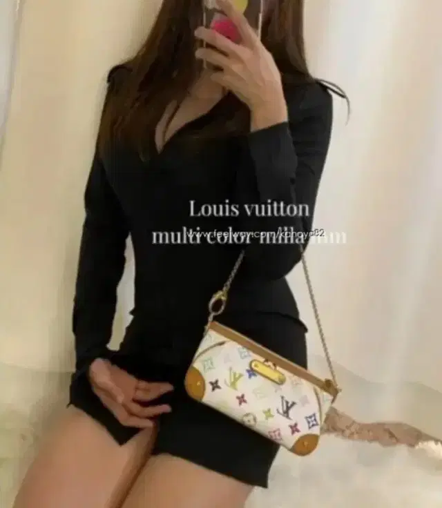 루이비통 Louis Vuitton 멀티컬러 밀라 포쉐트