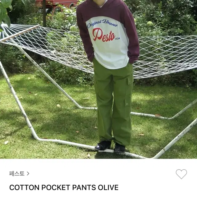 페스토 pocket pants olive