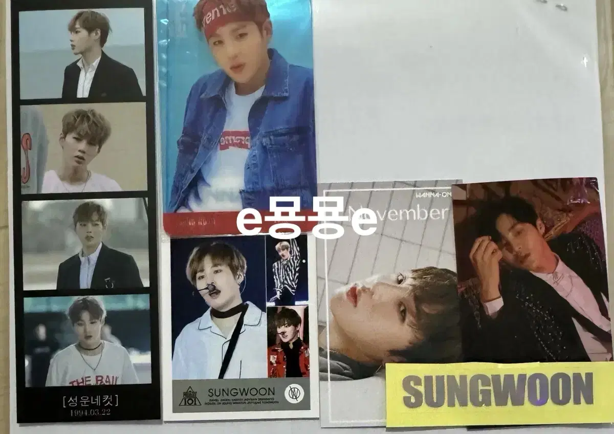 (Former Wanna One) sungwoon unofficial goods Photocard Collection