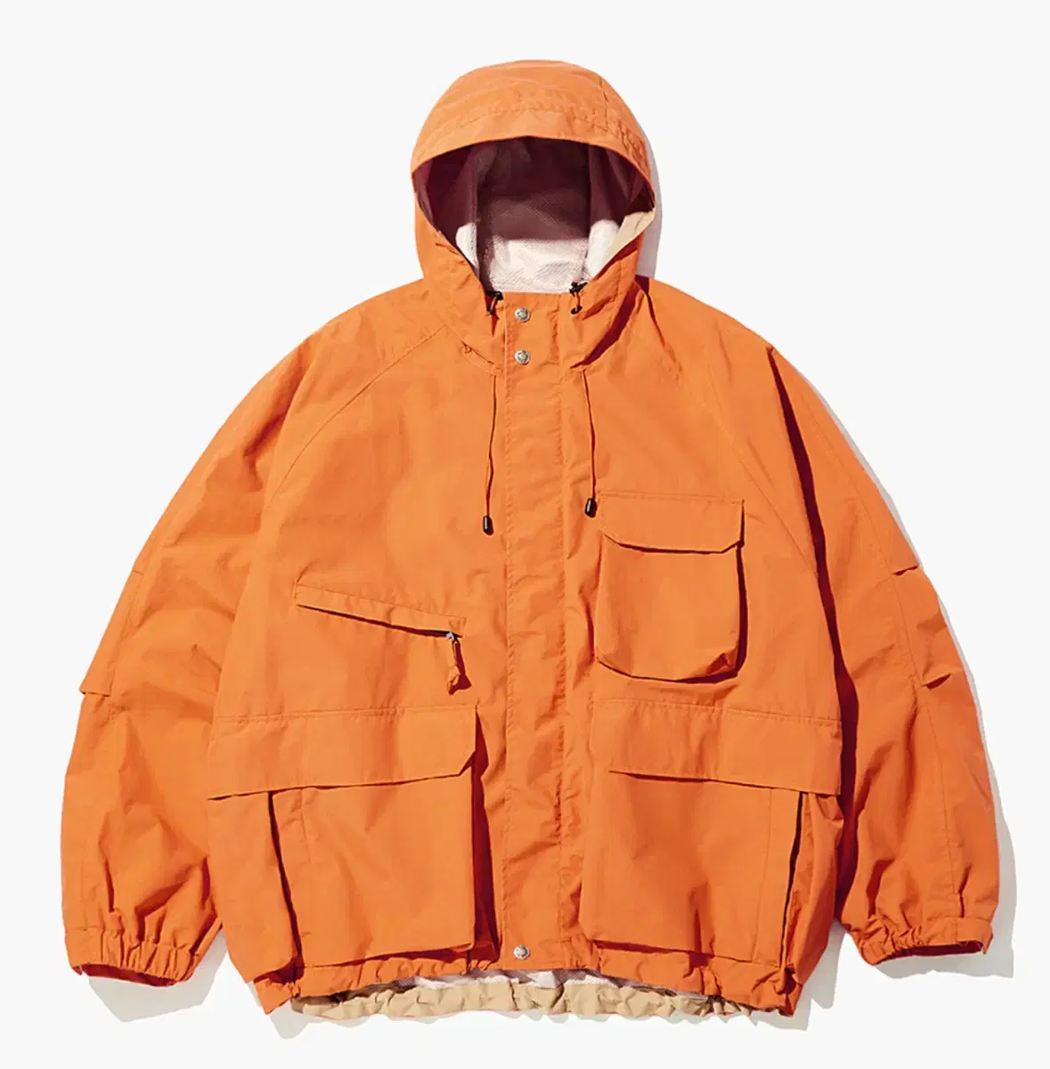 (One-time use) Outstanding Hooded Windbreaker Jacket