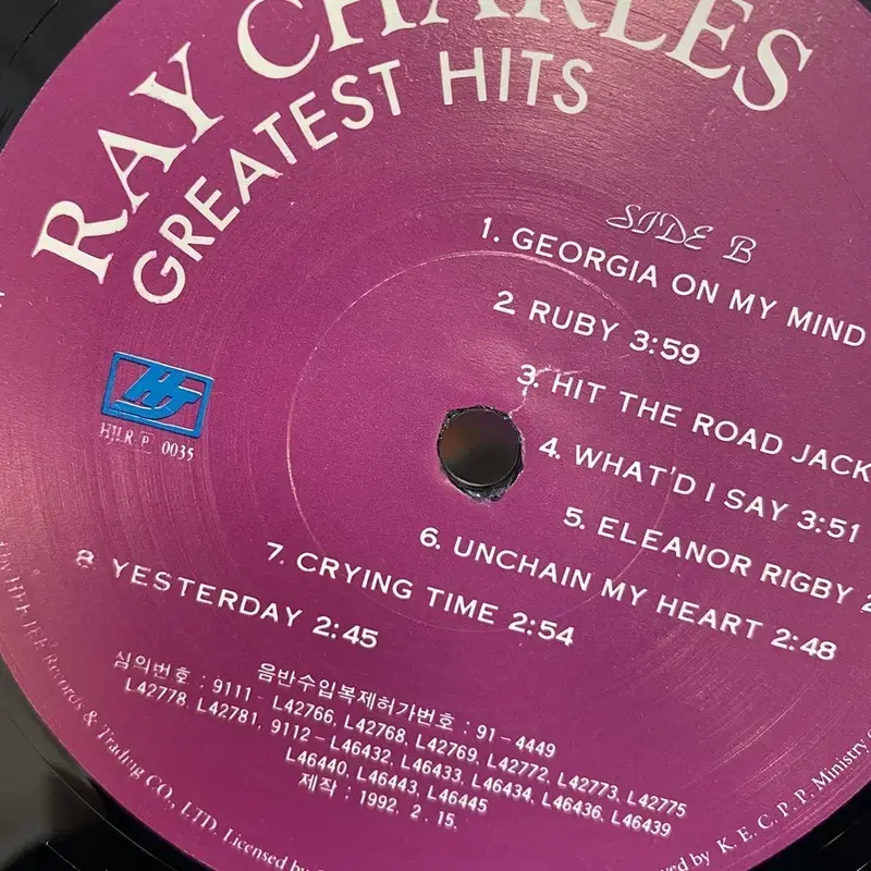 RAY CHARLES LP / AA3113