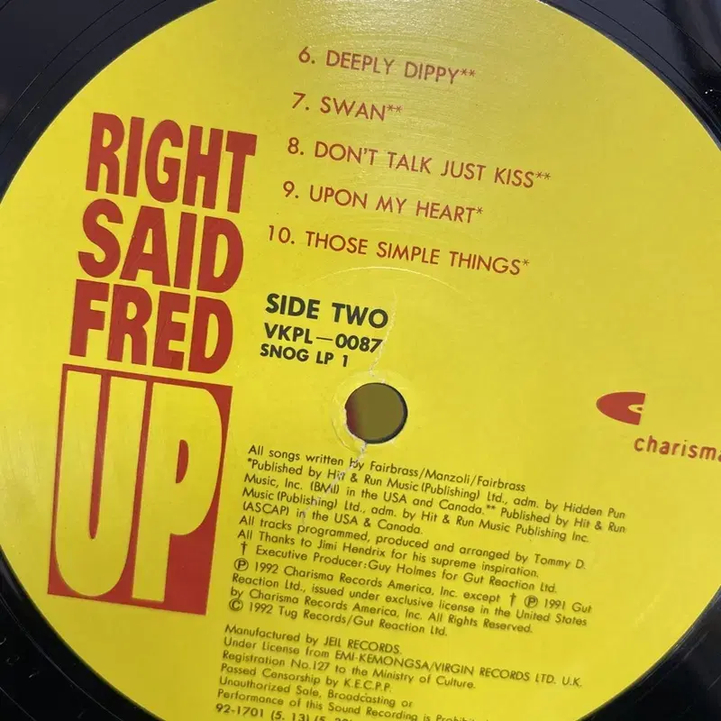 RIGHT SAID FRED LP / AA3143