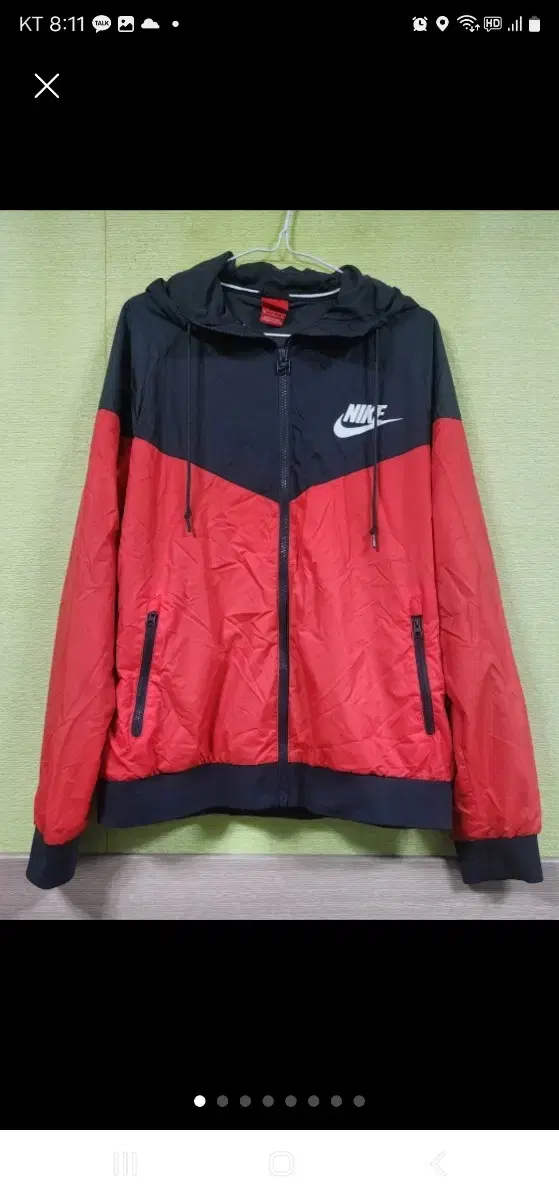 Nike Unisex Sports Hoodie Zip-Up, Windproof - (M:100, W:105)