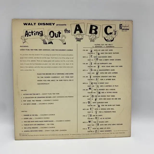 THE ABC WALT DISNEY  LP / AA5595