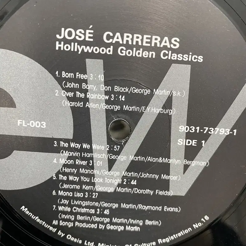 JOSE CARRERAS LP / AA5598