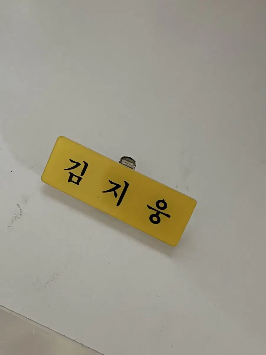 Kim Jiwoong Name Badge