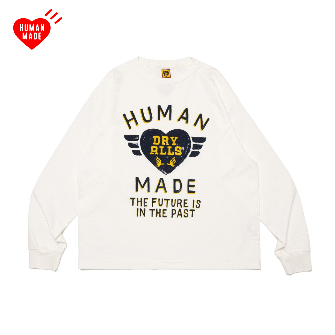 Human Made Long Sleeve T-Shirt L, XL White sells.