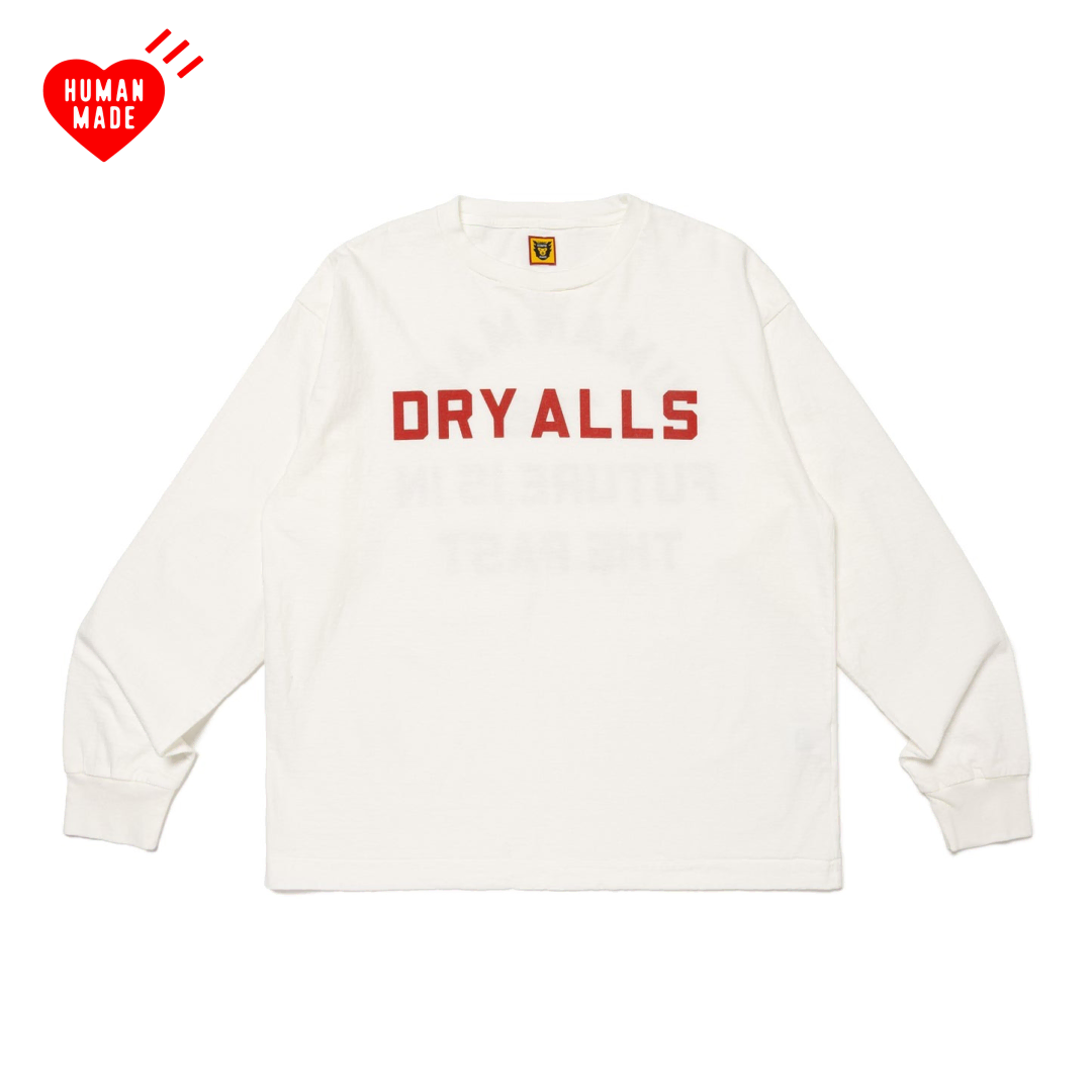 휴먼메이드 롱슬리브 DRY ALL 긴팔 티셔츠 XXL 화이트 판매합니다.