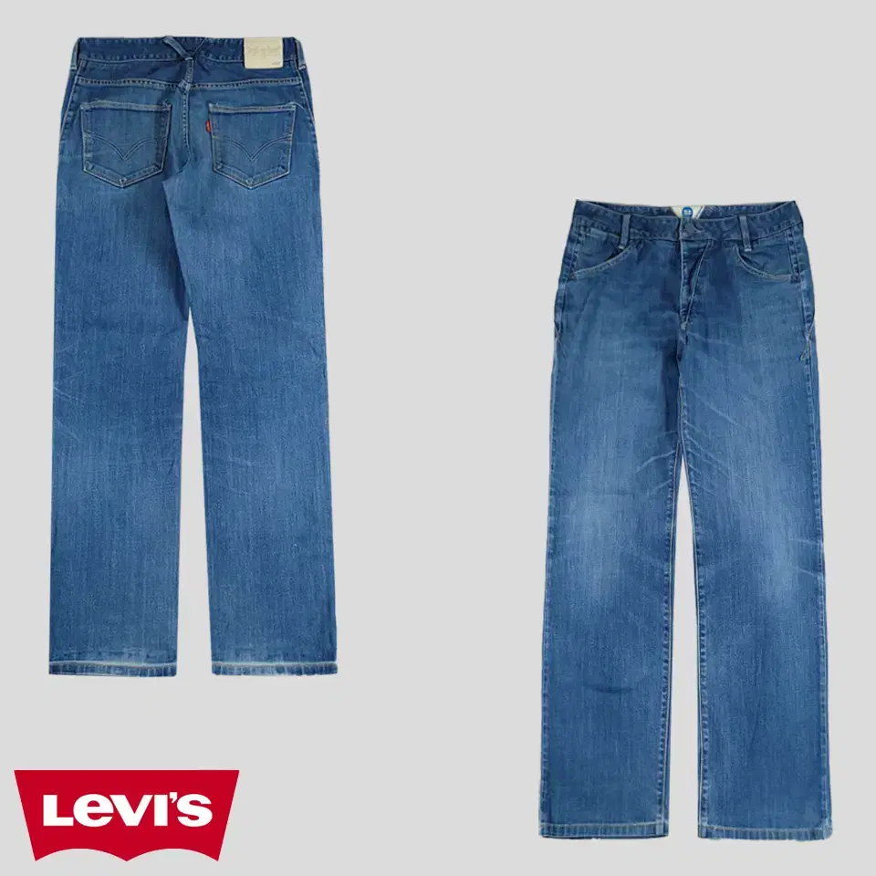 Levi's Whitetab Medium Blue Wash Modern Original Button Fly Slim Straight Fit Jeans