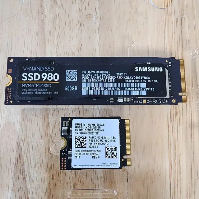 SSD 삼성 980 500GB 외./ 원10, 24년 문서