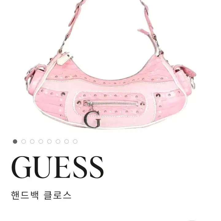 정품) GUESS 핸드백 클로스 토트백 숄더백 가방 모노그램 프린트 백