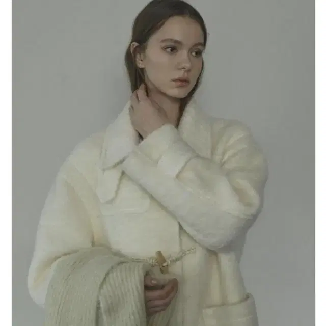 윤슬샵 모헤어 더플코트 mohair cloud duffle coat