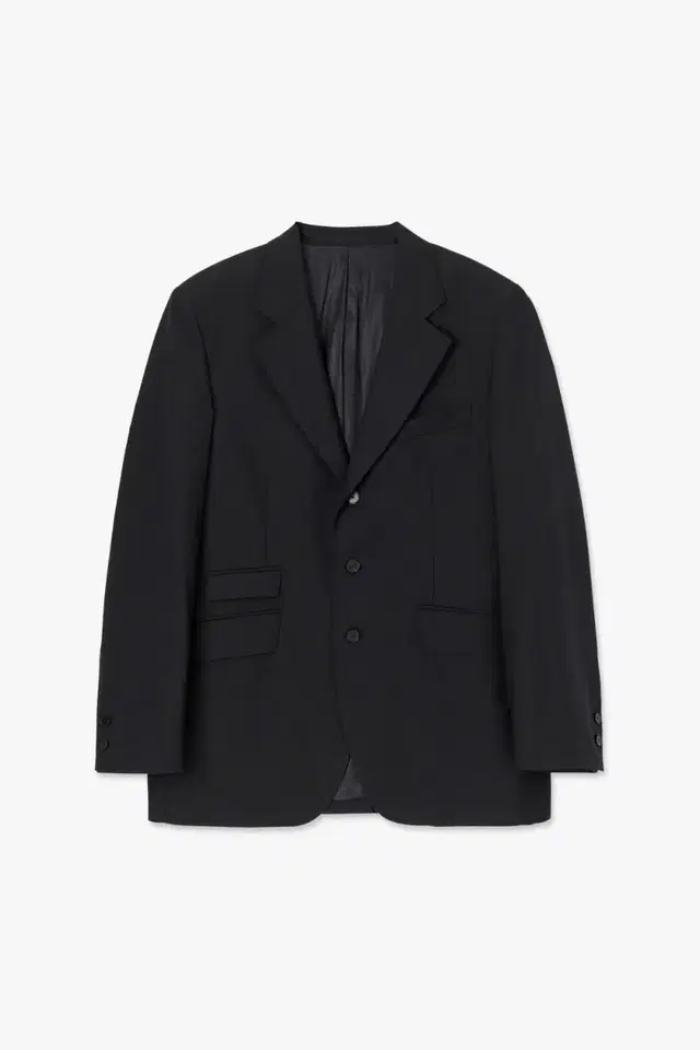 이얼즈어고 WOOL BLACK 3ROLL BLAZER