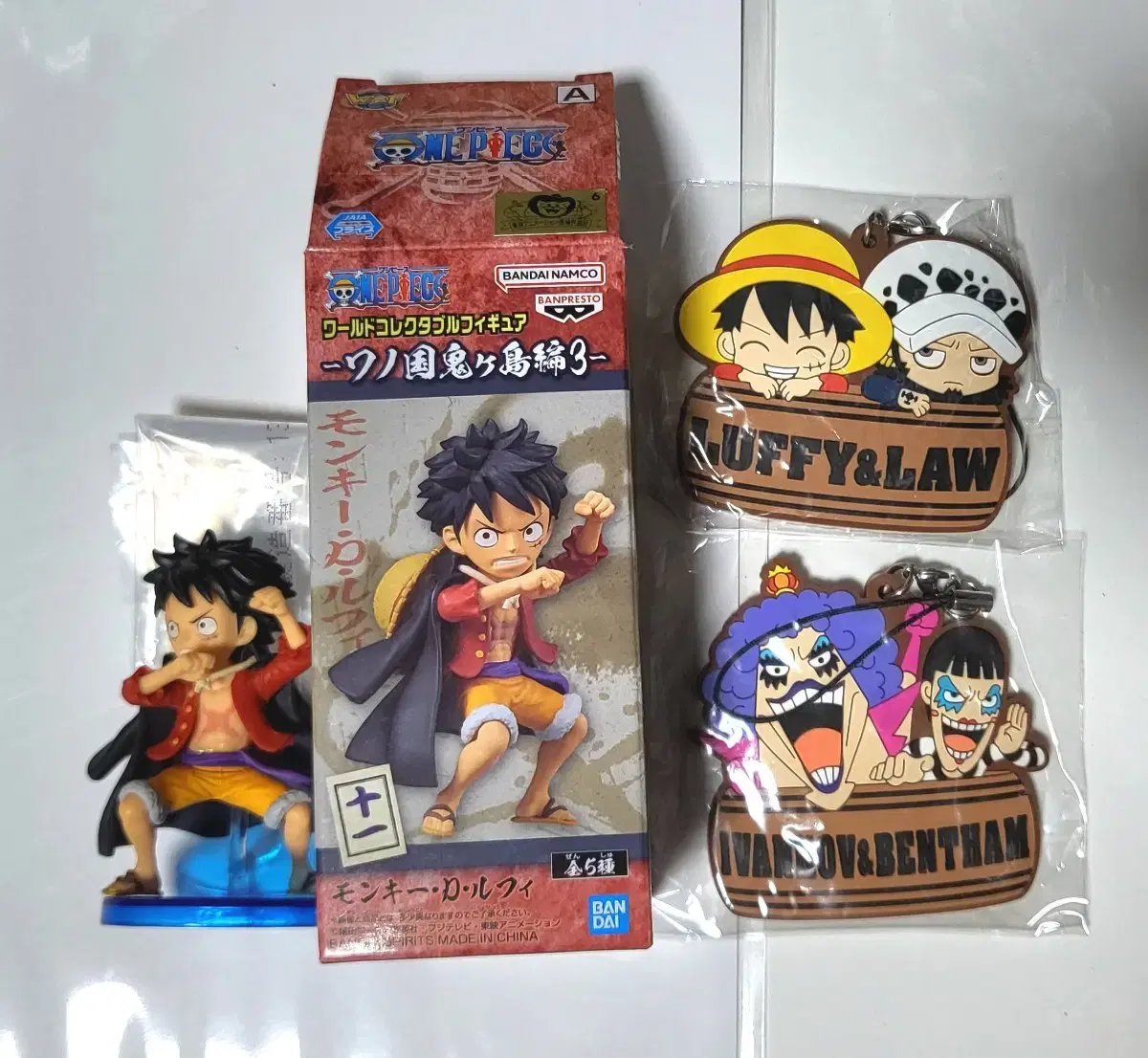 ONEPIECE Ruffy Walcoll Rubber Strap Collection Onigashima Ivankov Bonkure Trafalgar Lo